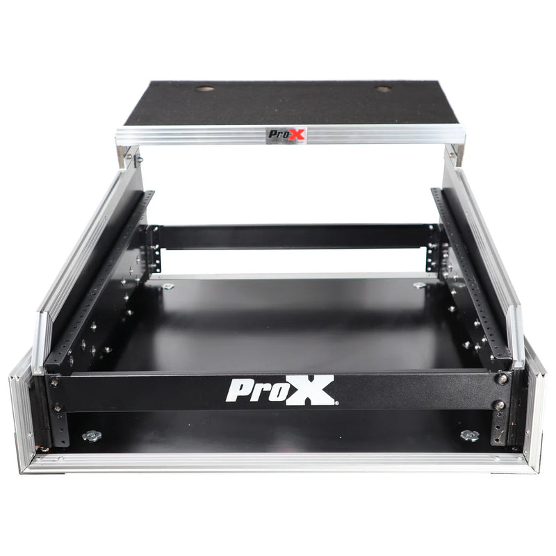 PRO-X- T-2MRSS13ULT MK2 - ProX T-2MRSS13ULT MK2 Mixer-DJ 2U Rack Combo Flight Case W-Laptop Shelf