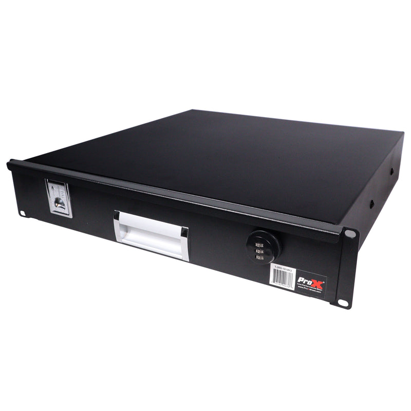 PROX-T-2RD-18 MK3 - 2U Rack Space 18" Depth Rack Mount Drawer for Audio, DJ, and IT Server rack cases.