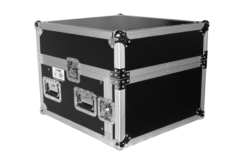 PRO-X- T-6MRSS MK2 - ProX T-6MRSS-MK2 DJ Combo Flight Case - PROX T-6MRSS 10U TOP / 6U RACK COMBO CASE