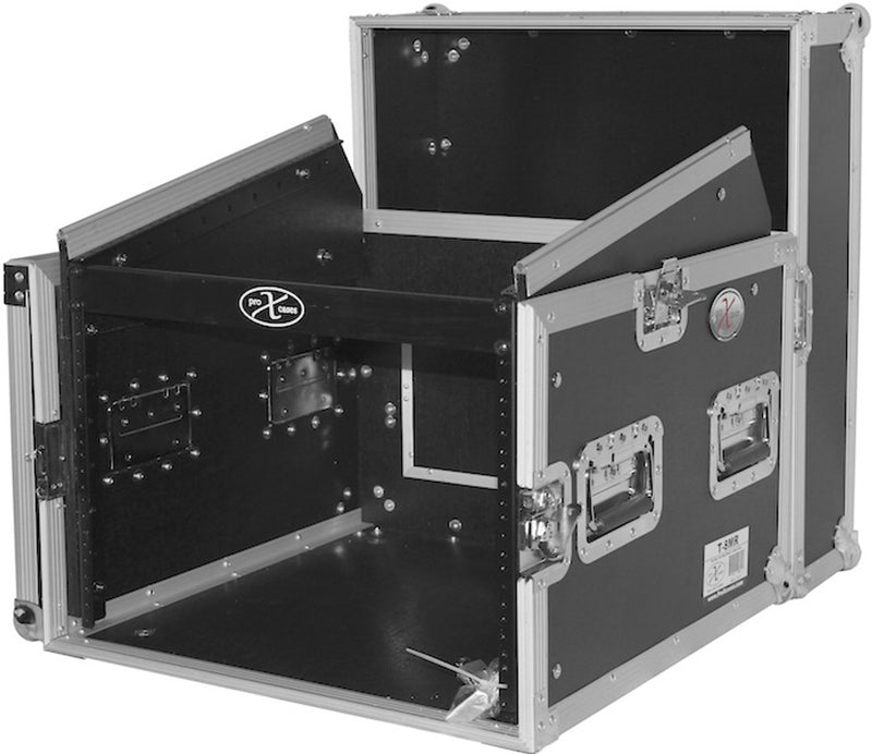 PRO-X- T-8MRLT MK2 - ProX T-8MRLT DJ Combo Flight Case W Laptop Shelf