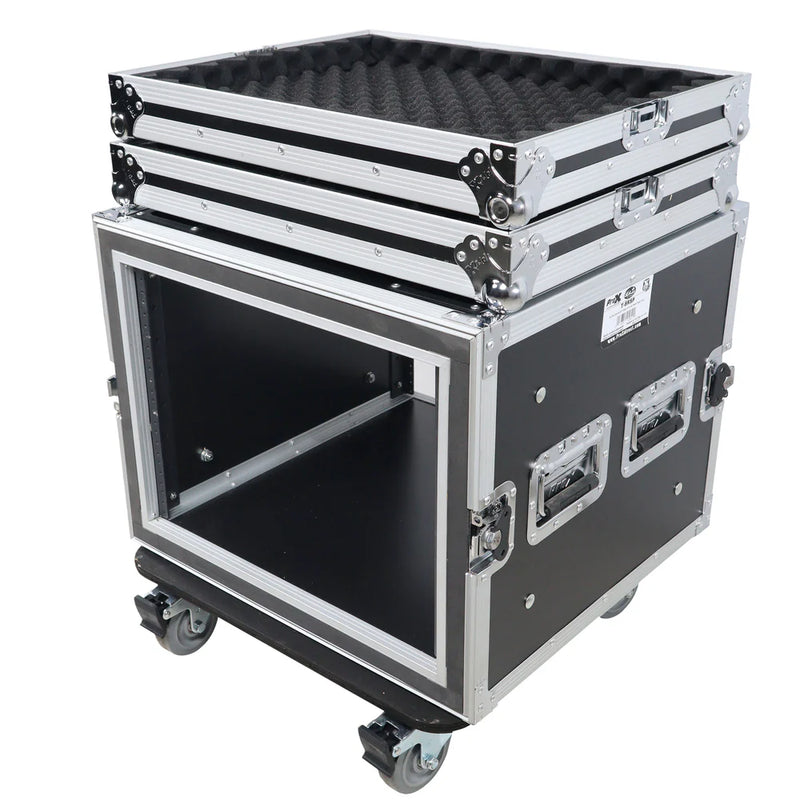 PRO-X- T-8RSP - ProX T-8RSP 8U Space Shockproof Amp Rack ATA Flight Case 20 In Depth