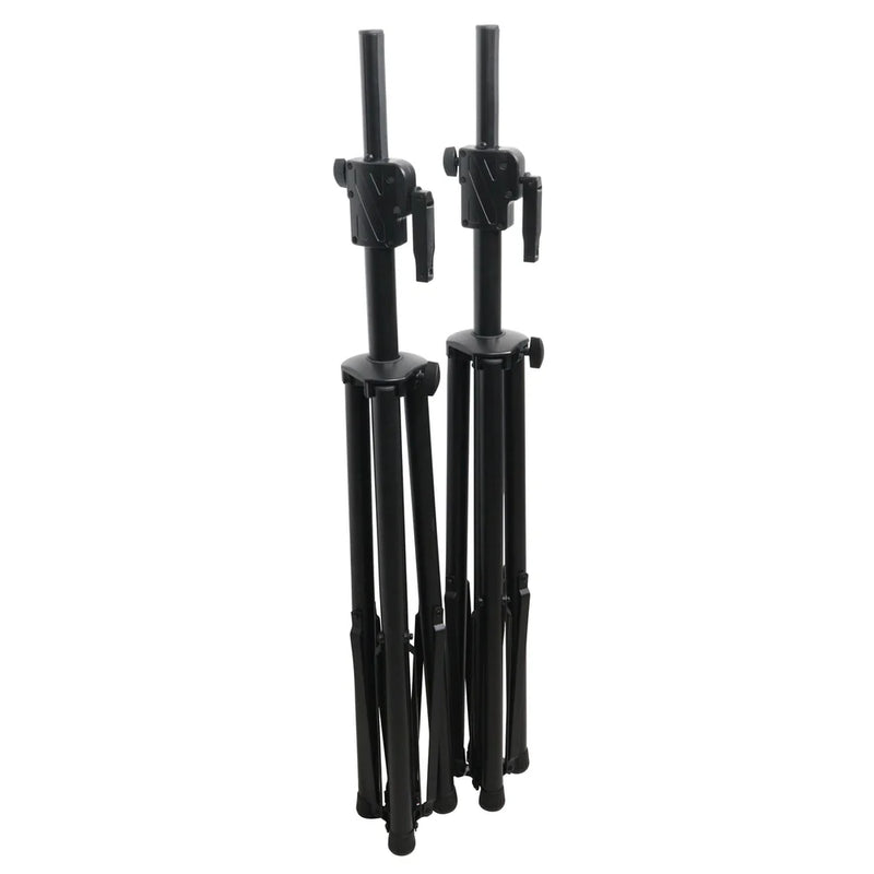 PRO-X- T-SS21CX2 PKG - ProX T-SS21CX2 PKG 6' Ft Twin Pack Professional Telescoping Crank Up Speaker Stand Set with Carrying Bag (Black)