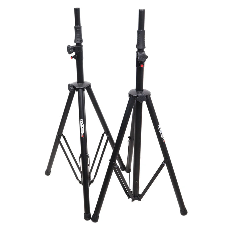 PRO-X- T-SS82P - ProX T-SS82P Set/2 Pro Air Speaker stand w/Carry Bags (Black)