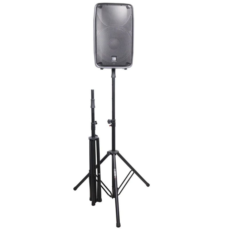 PRO-X- T-SS82P - ProX T-SS82P Set/2 Pro Air Speaker stand w/Carry Bags (Black)