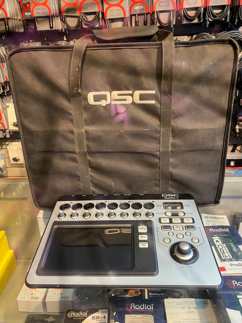 QSC TOUCHMIX-8 - (Pre-owned- 90 day's warranty) 8-channel digital mixer