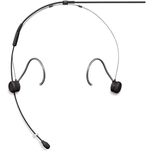 Shure TH53B/O-NC Microphone Headworn - Shure TH53B/O-NC TwinPlex Omnidirectional Headset Microphone (Pigtail, Black)