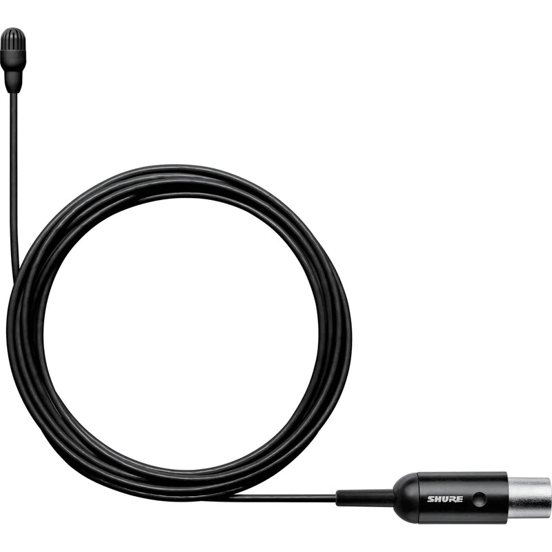 Shure TL46B/O-MTQG Microphone Lavalier - Shure TL46B/O-MTQG TwinPlex Omnidirectional Lavalier Microphone (TA4F, Black)