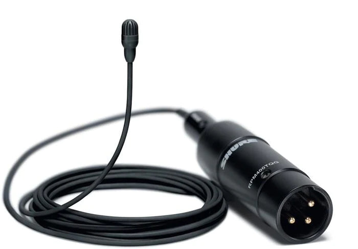 Shure TL47B/O-XLR-A Microphone Lavalier - Shure TL47B/O-XLR-A TwinPlex Omnidirectional Lavalier Microphone with Accessories (XLR, Black)