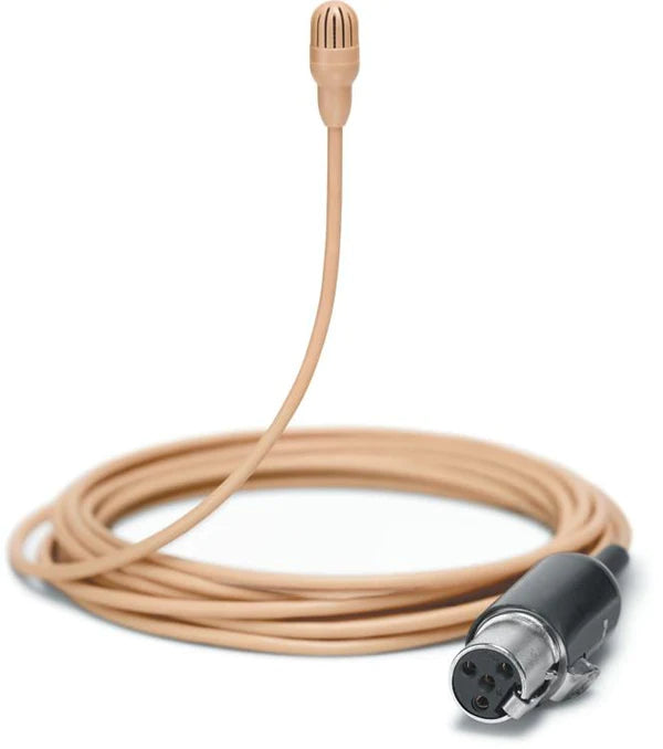 Shure TL47T/O-MTQG-A Microphone Lavalier - Shure TL47T/O-MTQG-A TwinPlex Omnidirectional Lavalier Microphone with Accessories (TA4F, Tan)