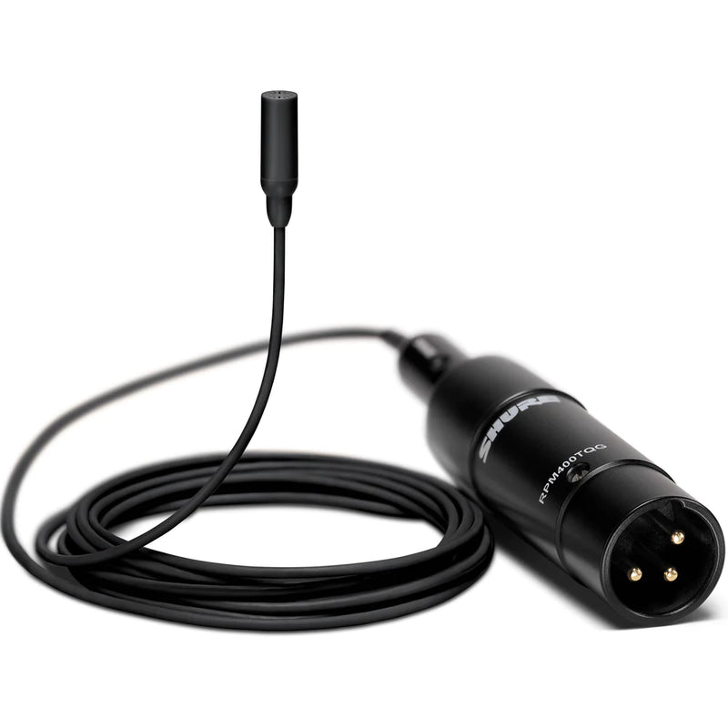 Shure TL48B/O-XLR-A Microphone Lavalier - Shure TL48B/O-XLR-A TwinPlex Omnidirectional Lavalier Microphone (XLR, Black)