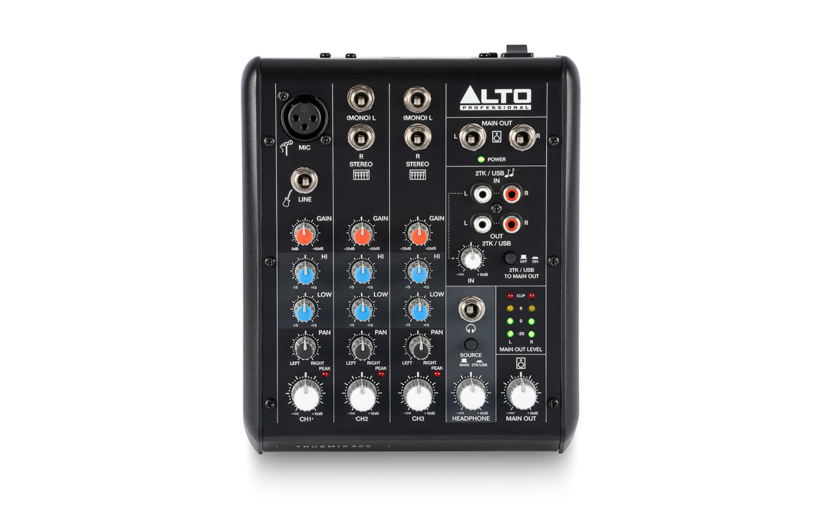 ALTO TRUEMIX500 - 5-CHANNEL ANALOG MIXER WITH USB