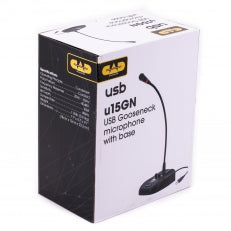 CAD AUDIO U15GN USB 15" Gooseneck mic w/base - CAD Audio U15GN USB 15" Gooseneck Mic with Base