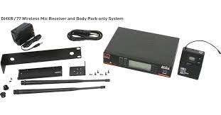 Galaxy Audio DHXR/77LV DHX/77LV LAV SYSTEM: 120 channels; contains 1 DHXR Receiver, MBP77 Transmitter, U\ni-directional lavalier mic (AS-LV-U3BK), rack ears