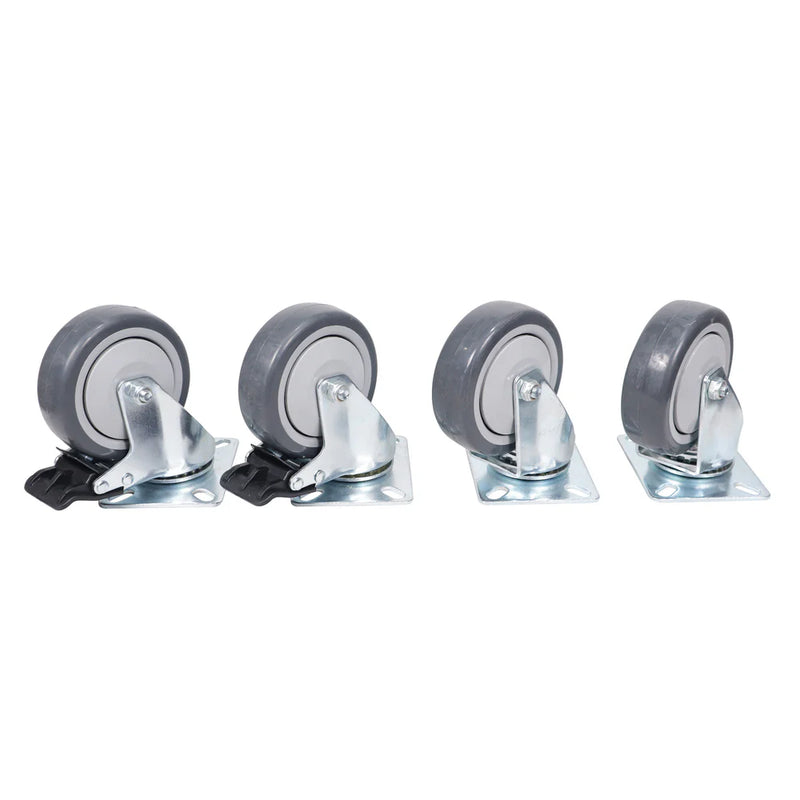 PRO-X- X-CASTER-4-BLK-100x80 - ProX X-CASTER-4-BLK-100x80 Replacement 4 inch Industrial Grade Caster Wheels - Set of 4