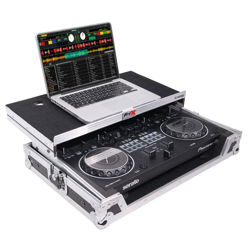 PRO-X- X-DDJREV1 LT - ProX X-DDJREV1LT ATA Flight Case For Pioneer DDJ-REV1 DJ Controller w/Laptop Shelf