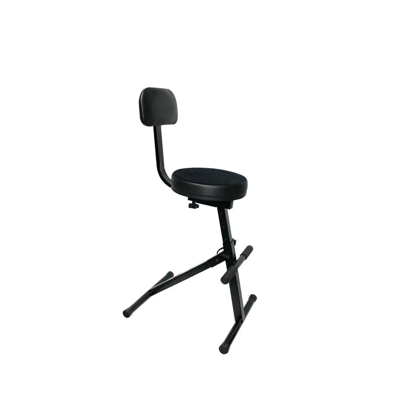 PRO-X- X-GIG CHAIR - ProX X-GIG CHAIR Operators Gig Chair - Portable Adjustable - Padded Foam Velvet Covered 13" Seat