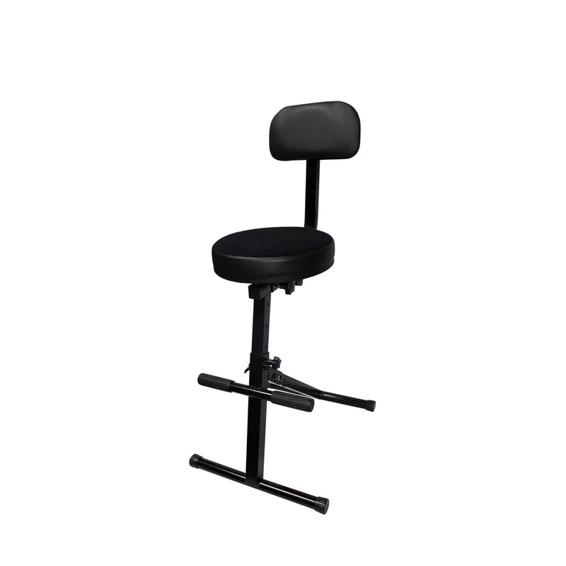 PRO-X- X-GIG CHAIR - ProX X-GIG CHAIR Operators Gig Chair - Portable Adjustable - Padded Foam Velvet Covered 13" Seat