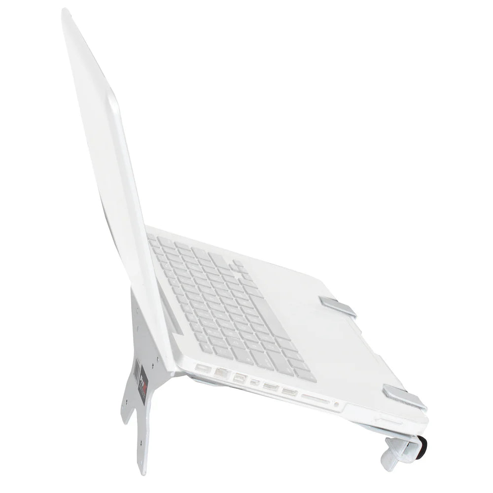 PRO-X- X-LTF01 WHITE - ProX X-LTF01WH Laptop Shelf Monitor VESA Arm bracket Mount fits on Speaker Stand (White)