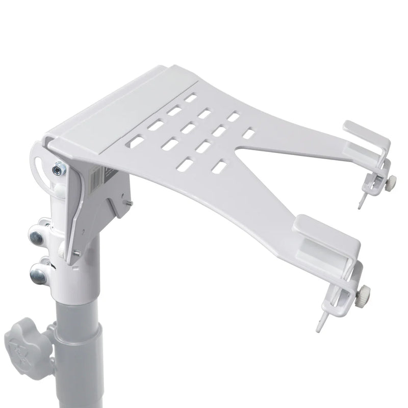 PRO-X- X-LTF01 WHITE - ProX X-LTF01WH Laptop Shelf Monitor VESA Arm bracket Mount fits on Speaker Stand (White)