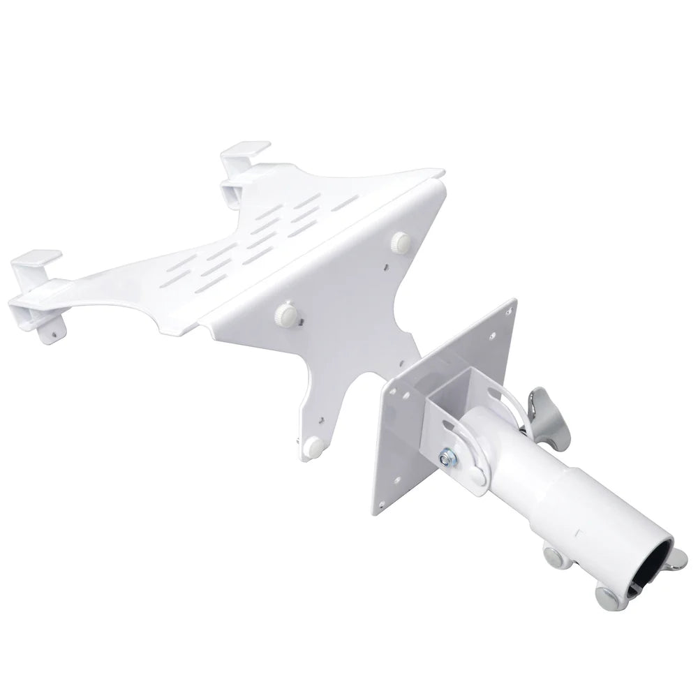 PRO-X- X-LTF01 WHITE - ProX X-LTF01WH Laptop Shelf Monitor VESA Arm bracket Mount fits on Speaker Stand (White)