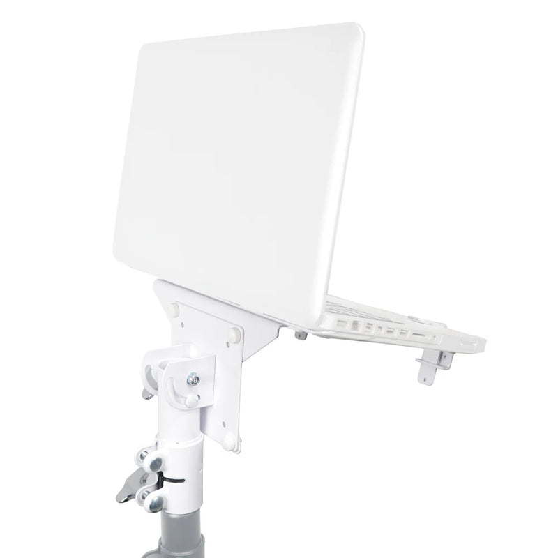 PRO-X- X-LTF01 WHITE - ProX X-LTF01WH Laptop Shelf Monitor VESA Arm bracket Mount fits on Speaker Stand (White)