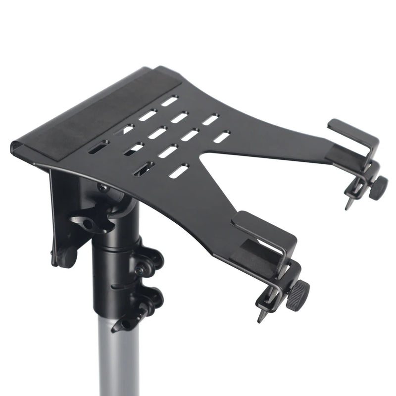 PROX-X-LTF01 BLACK - ProX X-LTF01WH Laptop Shelf Monitor VESA Arm bracket Mount fits on Speaker Stand (Black)