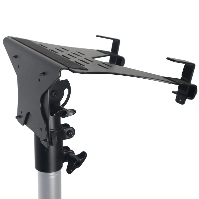 PROX-X-LTF01 BLACK - ProX X-LTF01WH Laptop Shelf Monitor VESA Arm bracket Mount fits on Speaker Stand (Black)