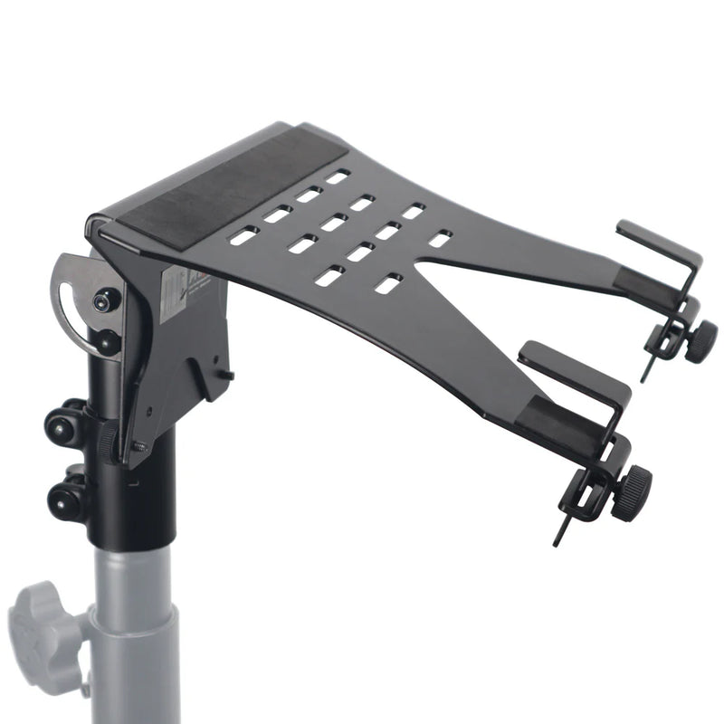 PRO-X- X-LTF01 BLACK - ProX X-LTF01WH Laptop Shelf Monitor VESA Arm bracket Mount fits on Speaker Stand (Black)