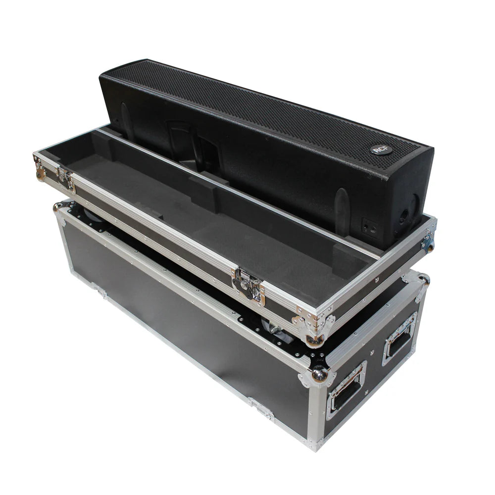 PRO-X- X-RCF NXL24A - ProX X-RCF-NXL24A Flight Case for Two RCF NX L24-A Column Array Speakers W/4 Inch Casters