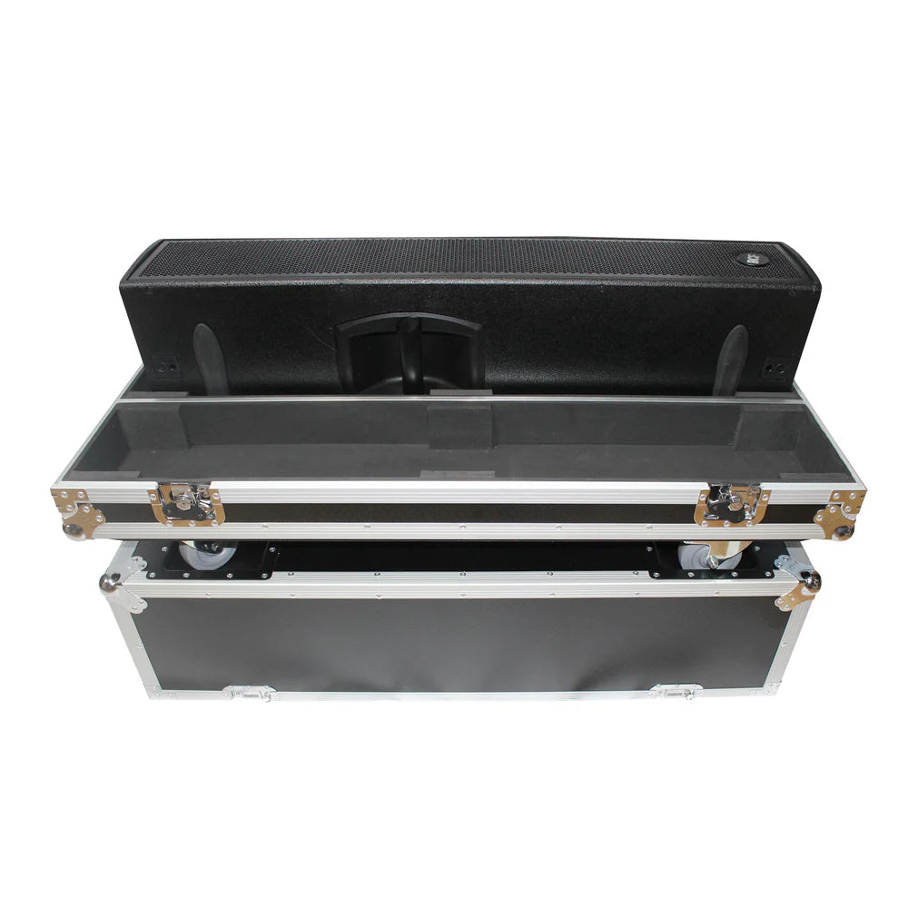 PRO-X- X-RCF NXL24A - ProX X-RCF-NXL24A Flight Case for Two RCF NX L24-A Column Array Speakers W/4 Inch Casters