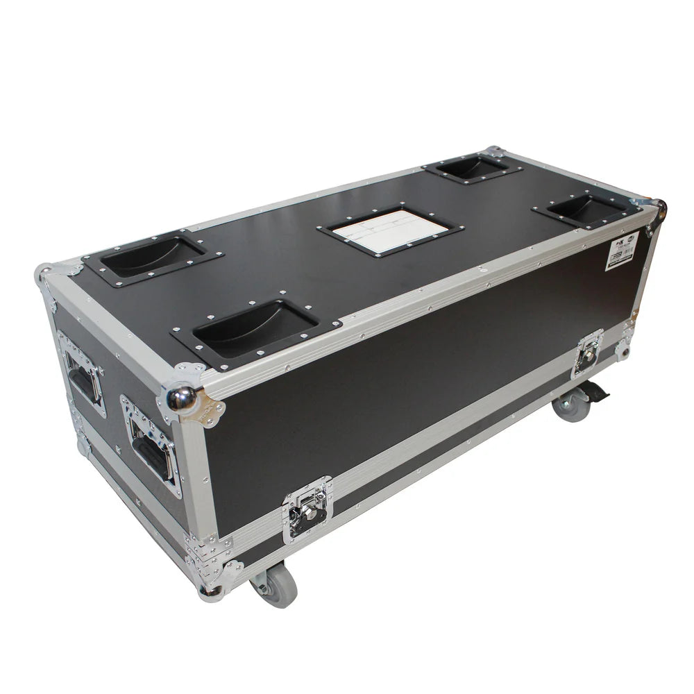 PRO-X- X-RCF NXL24A - ProX X-RCF-NXL24A Flight Case for Two RCF NX L24-A Column Array Speakers W/4 Inch Casters