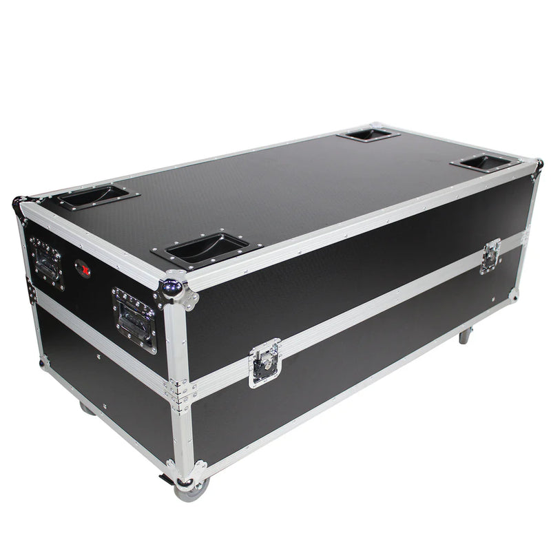 PROX-X-RCF-NXL44AX2W - ProX X-RCF-NXL44AX2W Flight Case for 2 RCF NXL44-A Active 2 Way Column Array w/4 Inch Wheels