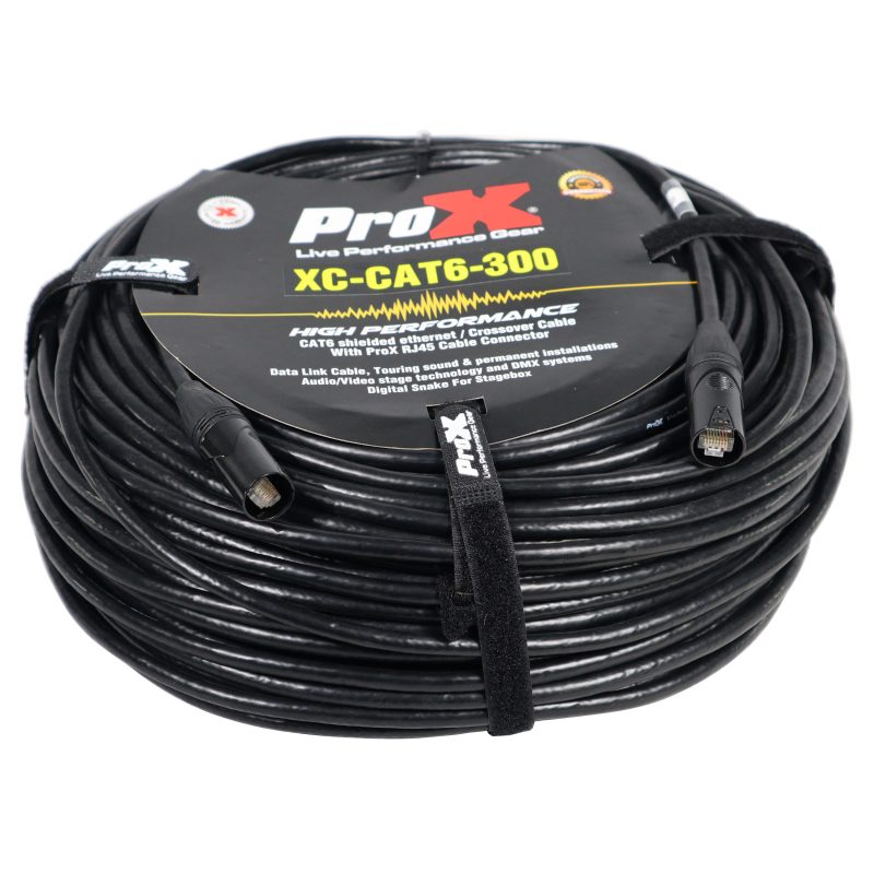 PROX-XC-CAT6-300 - ProX XC-CAT6-300 STP Cat 6 Cable W-RJ45 for Network and Snake Box Connections - 300'