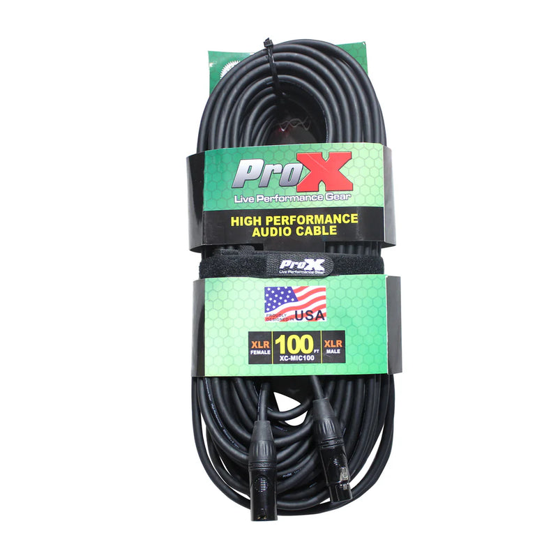 PROX-XC-MIC100 - ProX XC-MIC100 100 Ft. Balanced XLR-F to XLR-M High Performance Microphone Cable