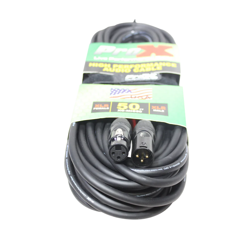 PROX-XC-MIC50 - ProX XC-MIC50 50 Ft. Balanced XLR3-F to XLR3-M High Performance Microphone Cable