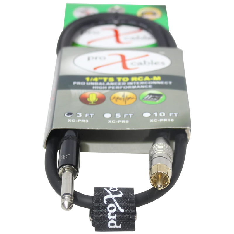 PROX-XC-PR25 - Prox XC-PP25 Unbalanced 1/4" to 1/4" High Performance Audio Cable - 25ft.