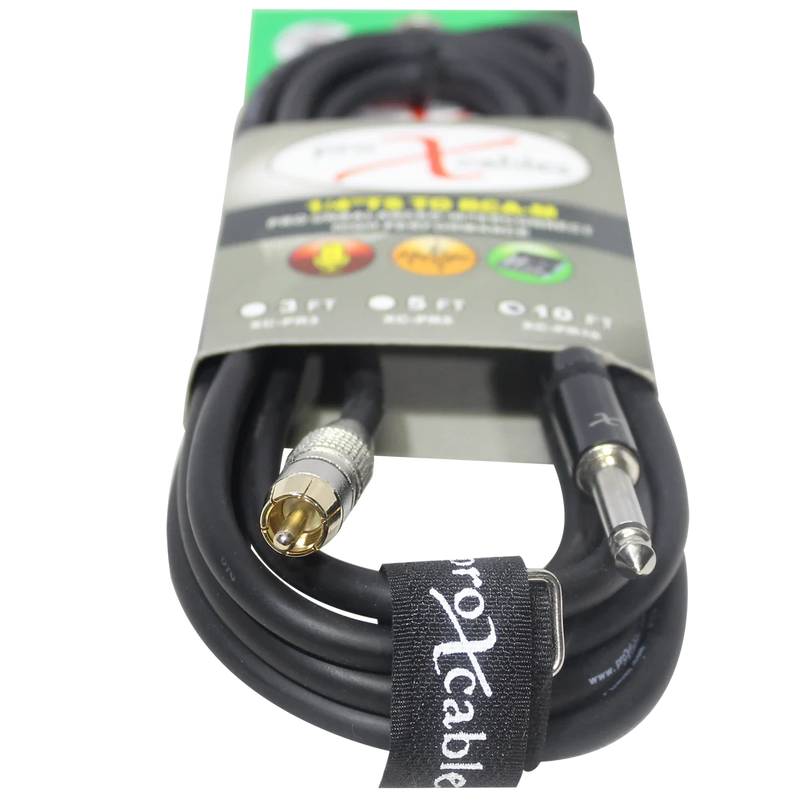 PRO-X- XC-PR10 - ProX XC-PR10 10 Ft. Unbalanced RCA Male to 1/4" Male High Performance Audio Cable