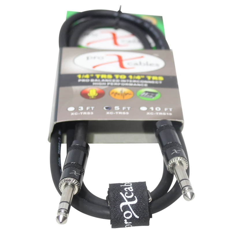 PRO-X- XC-TRS10 - ProX XC-TRS10 Balanced 1/4" TRS-M to TRS-M High Performance Audio Cable - 10'