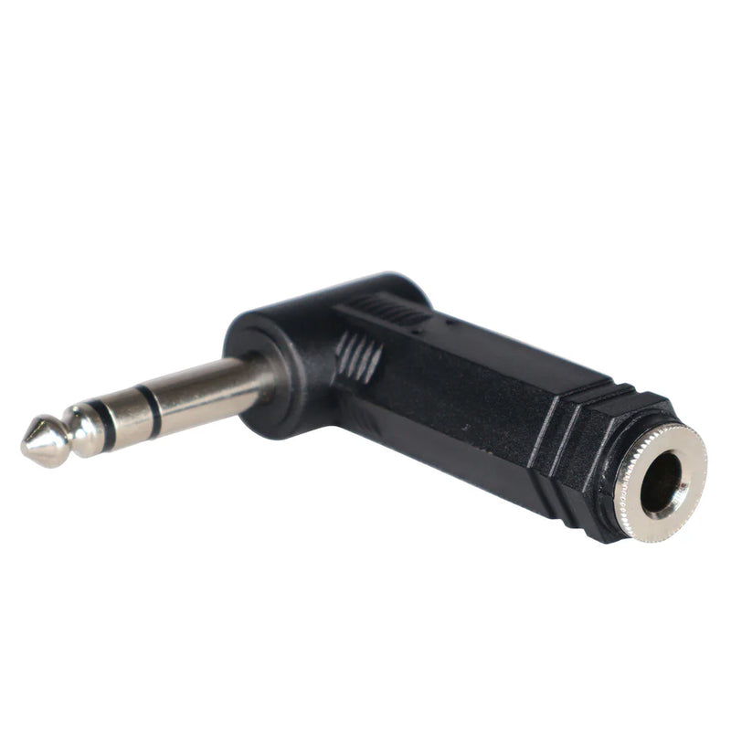 PRO-X- XC-TRSF90M - ProX XC-TRSF90M 1/4" TRS Female to 1/4" TRS Male Right-Angle Adapter