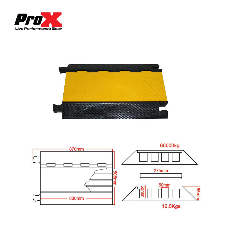 PROX-XCP-4CH - ProX XCP-4CH Cable Protector With 4 Channels