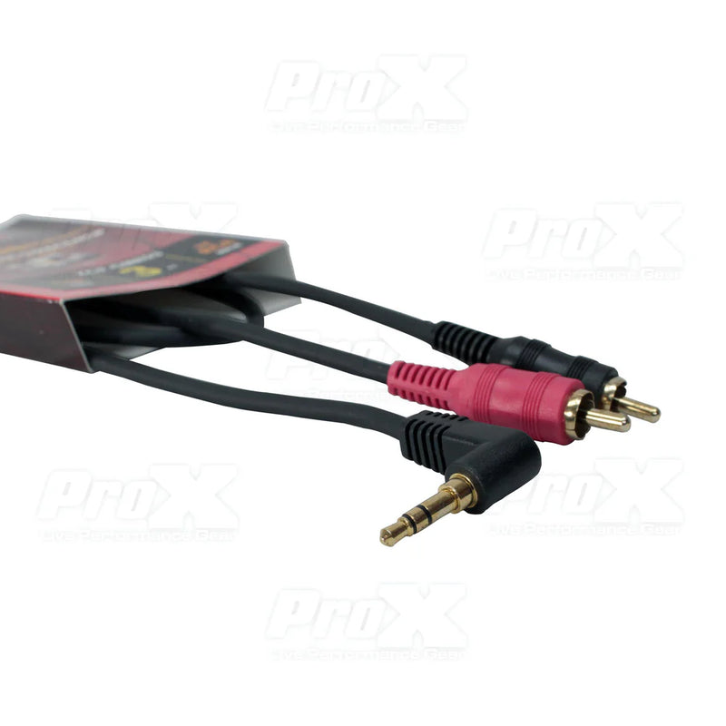 PROX-XCP-CMR03 - ProX XCP-CMR03 Audio Cable 1/8" (3.5mm) Mini TRS to Dual RCA-M - 3 Ft.