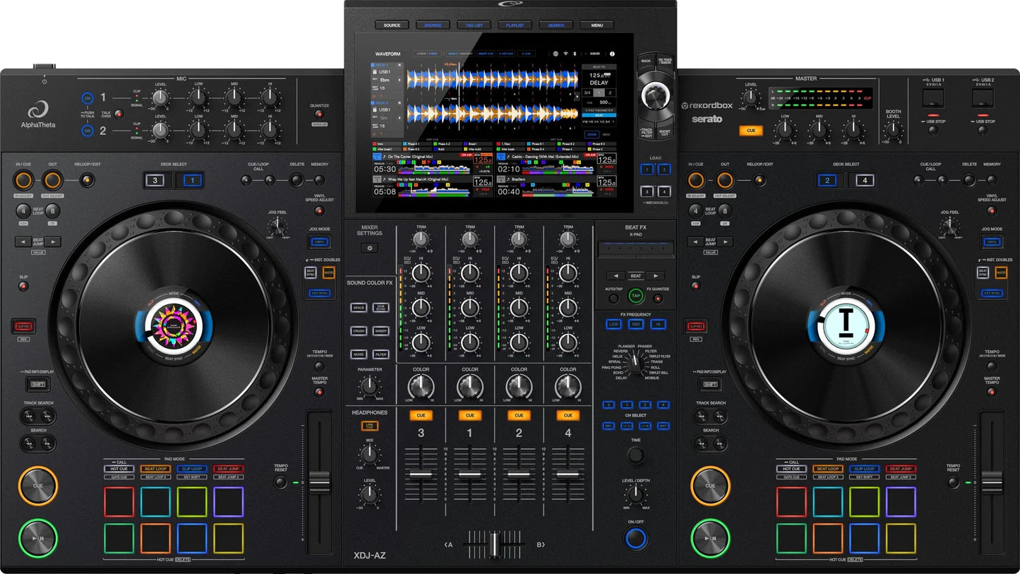 AlphaTheta XDJ-AZ - 4-Channel Professional All-In-One Dj - Serato/Rekordbox & USB