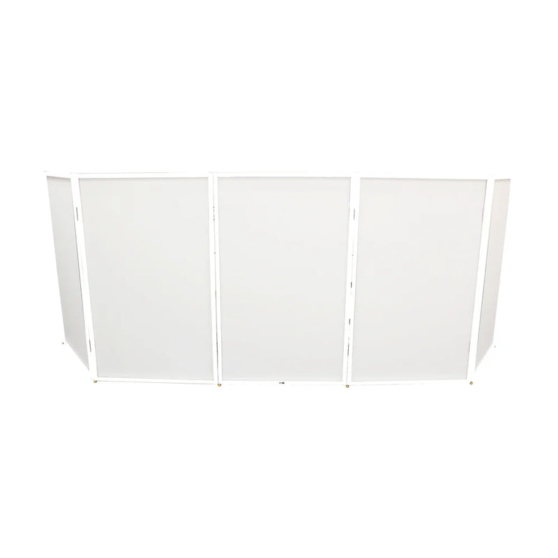 PRO-X- XF-5X3048W - ProX XF-5X3048W 5 Panel - White Frame DJ Facade W-SS Quick Release 180° Hinges