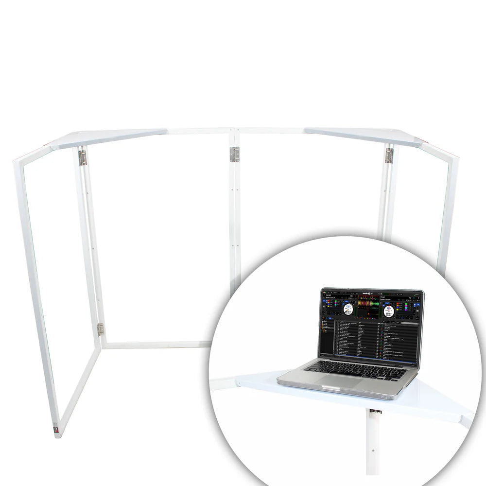 PRO-X- XF-CSW X2 - ProX XF-CSWX2 Universal Set of Aluminum Corner Shelves for DJ Facades White Finish