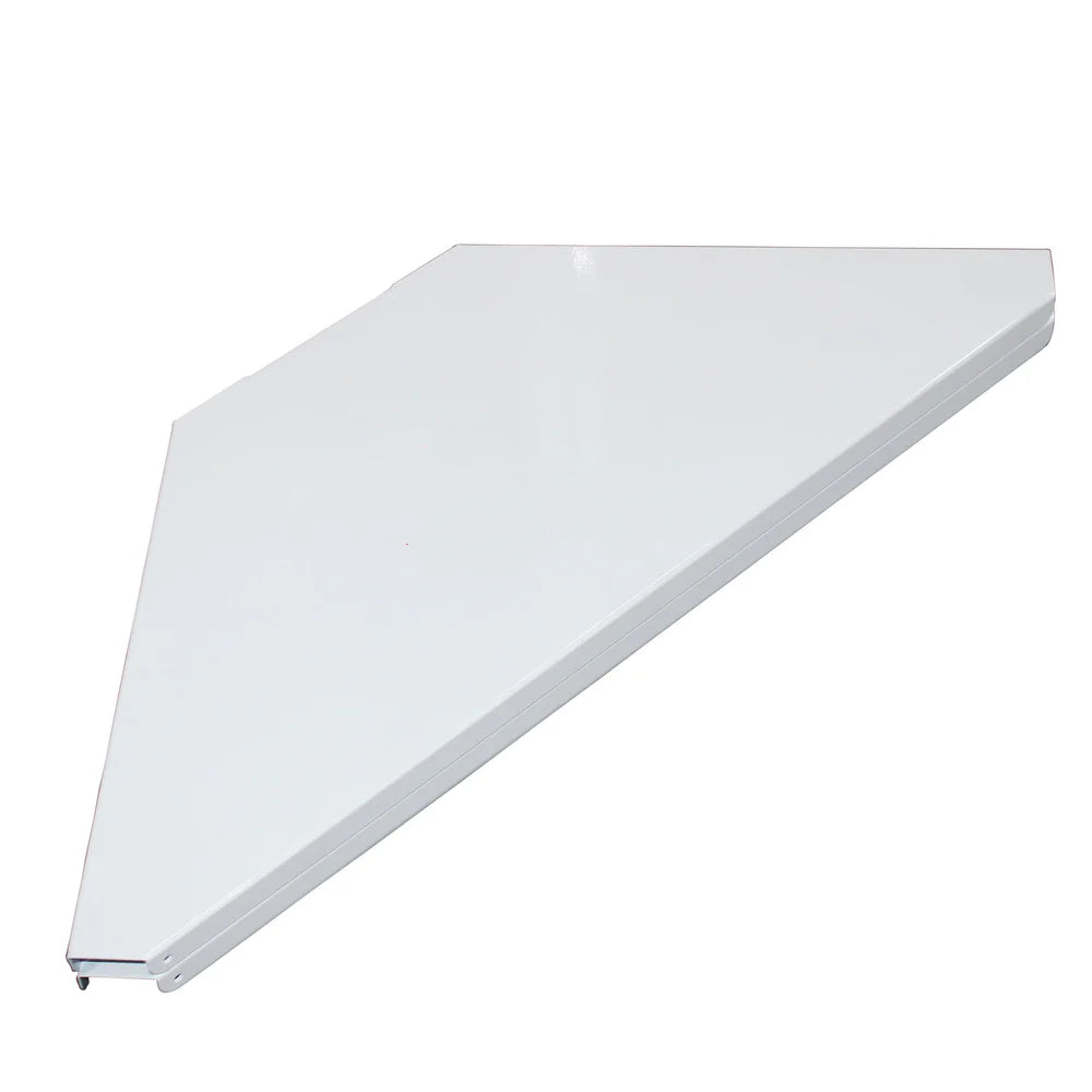 PROX-XF-CSW X2 - ProX XF-CSWX2 Universal Set of Aluminum Corner Shelves for DJ Facades White Finish