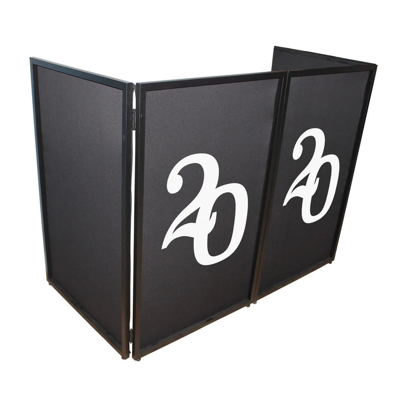 PRO-X- XF-S2022X2 - ProX XF-S2020X2 2020 Numerical Facade Enhancement Scrims - White Numbers on Black, Set of Two