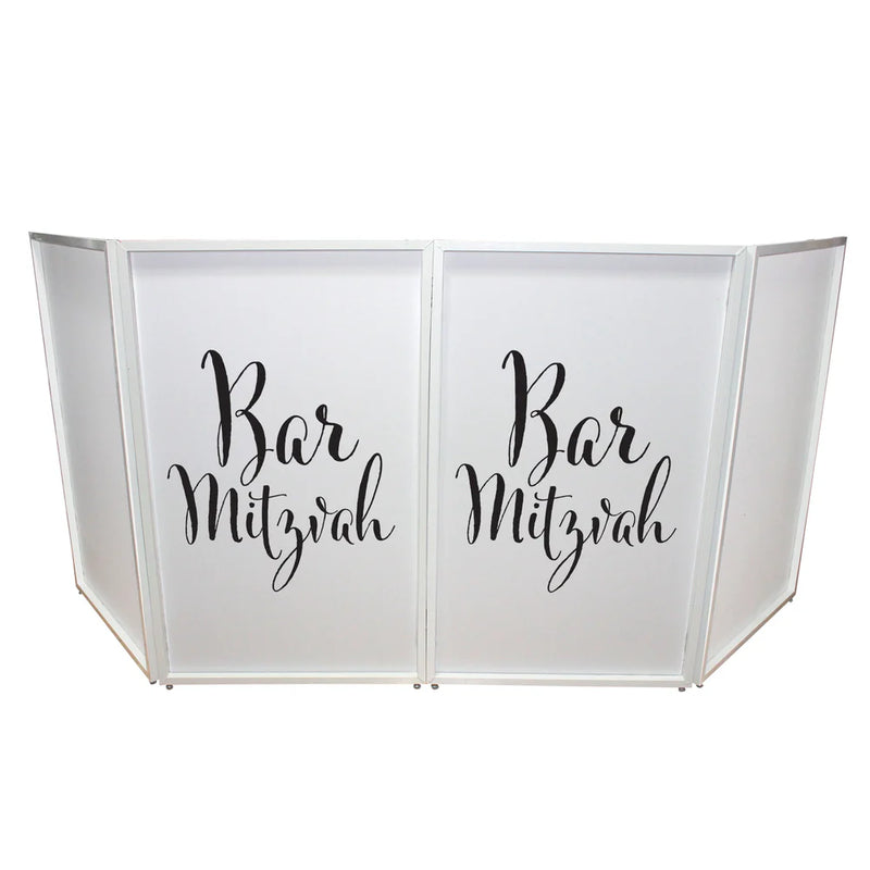 PROX-XF-SBARMITZ - ProX XF-SBARMITZ Bar Mitzvah Facade Enhancement Scrim (Black Script on White)