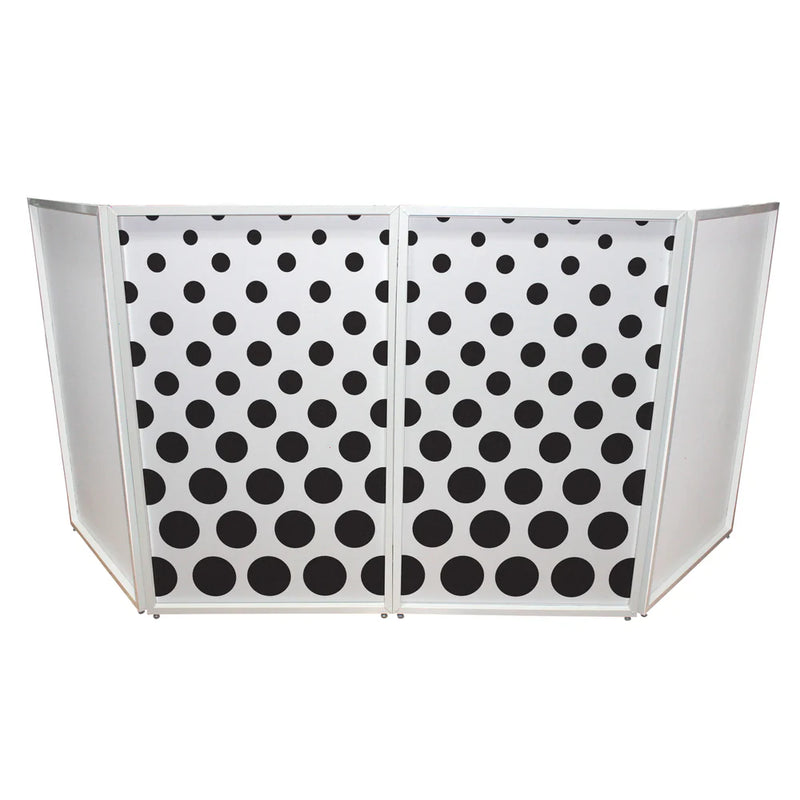 PRO-X- XF-SDOTSX2 - ProX XF-SDOTSX2 Polka Dots Facade Enhancement Scrims (Black Dots on White)