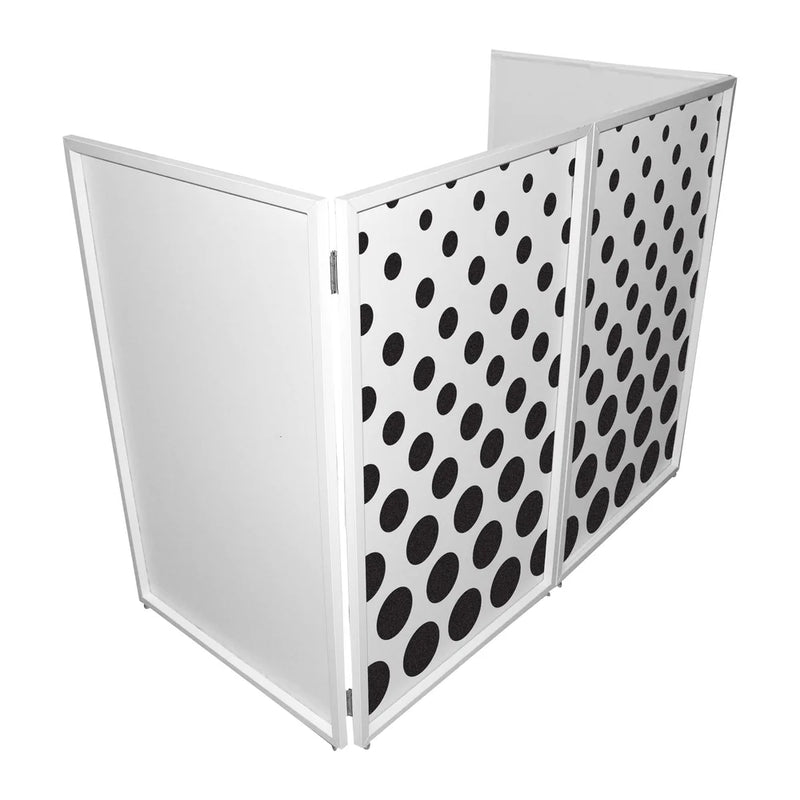 PRO-X- XF-SDOTSX2 - ProX XF-SDOTSX2 Polka Dots Facade Enhancement Scrims (Black Dots on White)