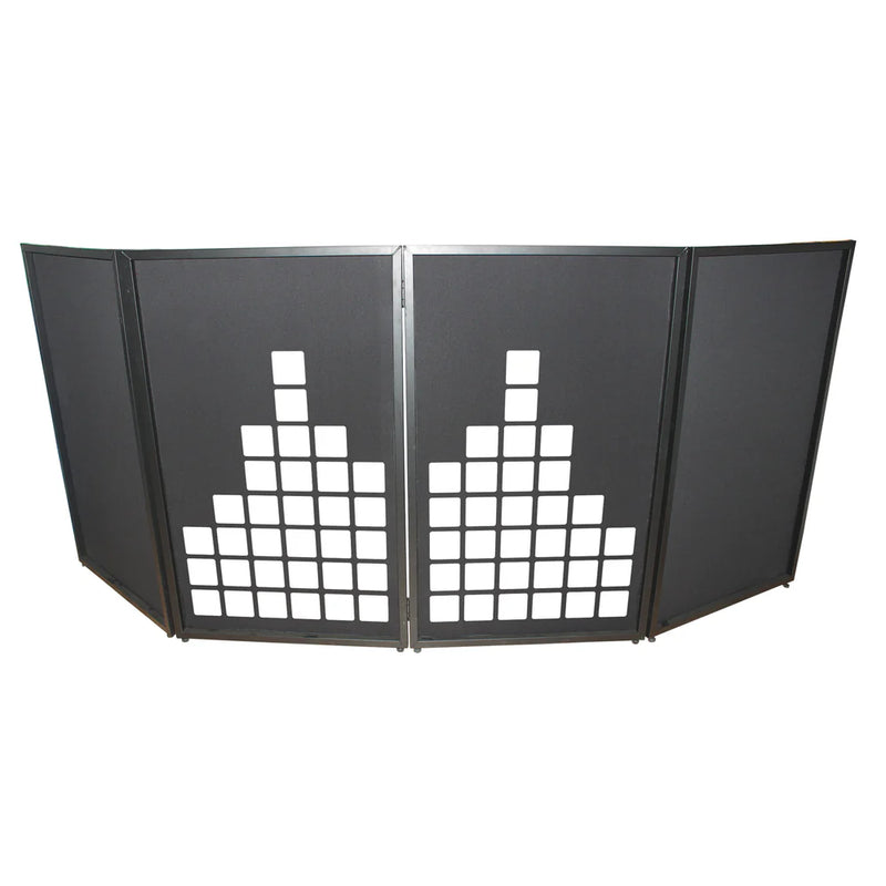 PROX-XF-SMETERX2 - ProX XF-SMETERX2 Sound Meter Facade Enhancement Scrims (White Print on Black)